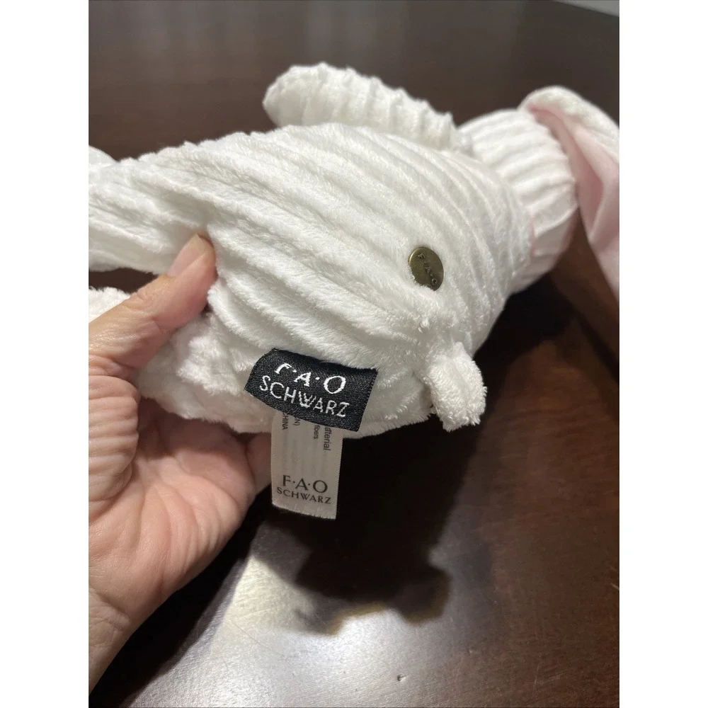 2017 FAO SCHWARZ PLUSH‎ BUNNY, FLOPPY EARS Textured Fur